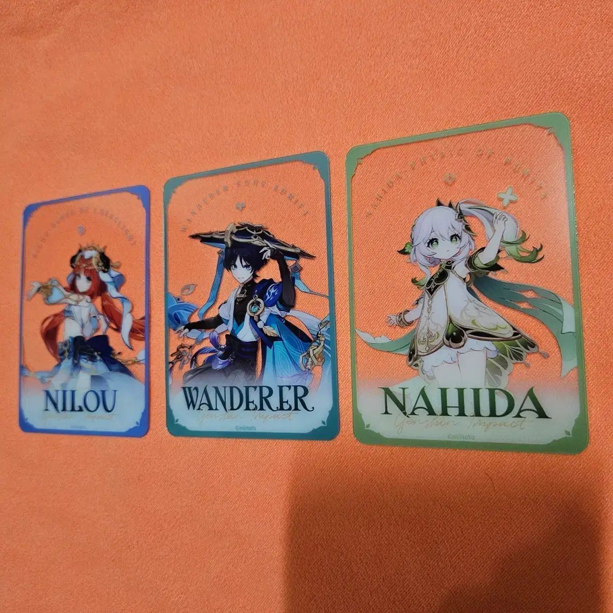 原神 PCラウンジ クリアカード 特典 韓国 放浪者 限定) 原神 PCラウンジ 夏 特別講義 放浪者 ナヒーダ ニィロウ セット