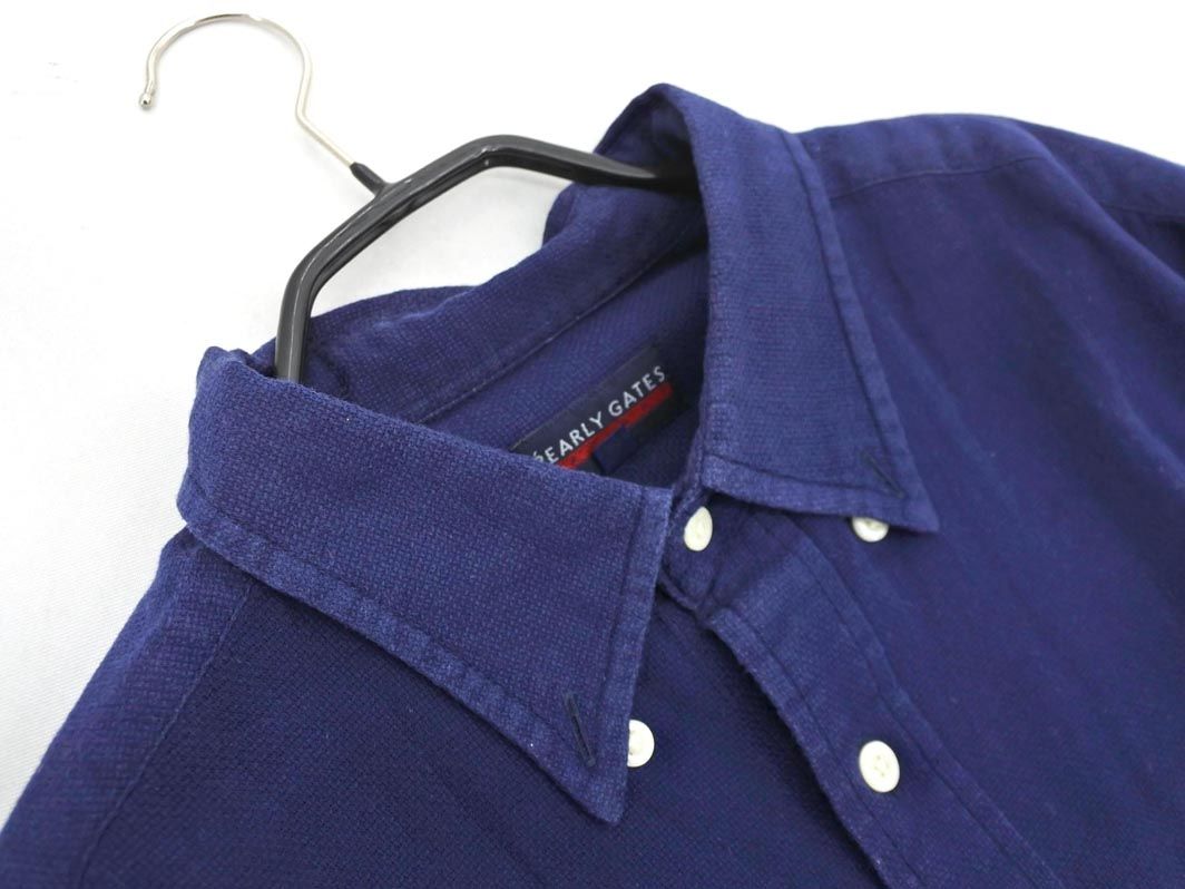 PEARLY GATES パーリーゲイツ ボタンダウン シャツ size3/紺