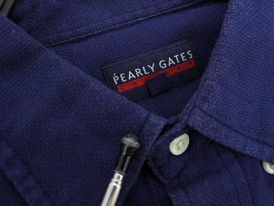 PEARLY GATES パーリーゲイツ ボタンダウン シャツ size3/紺