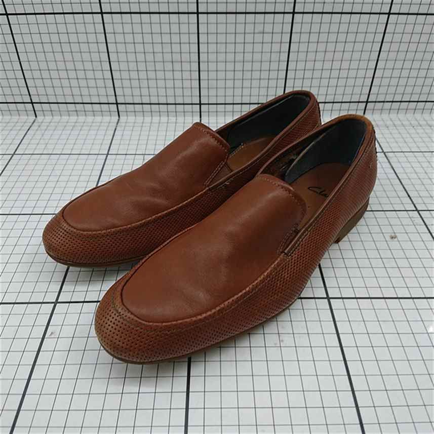 ◇ Θ クラークス Clarks レザー ローファー ブラウン系 UK6 メンズ E 
