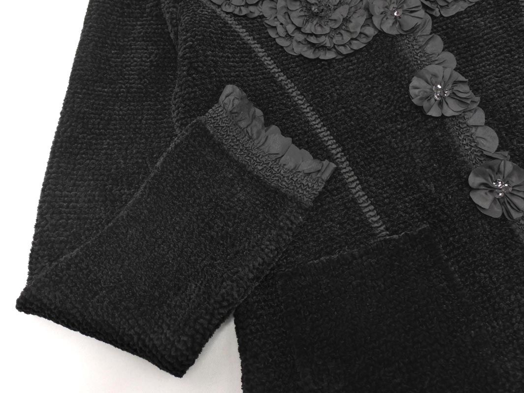 美品✨️NOKO OHNO ノーカラージャケット 花ボタン リボン柄 40 美品✨️NOKO OHNO ノーカラージャケット 花ボタン リボン柄 40 - メルカリ