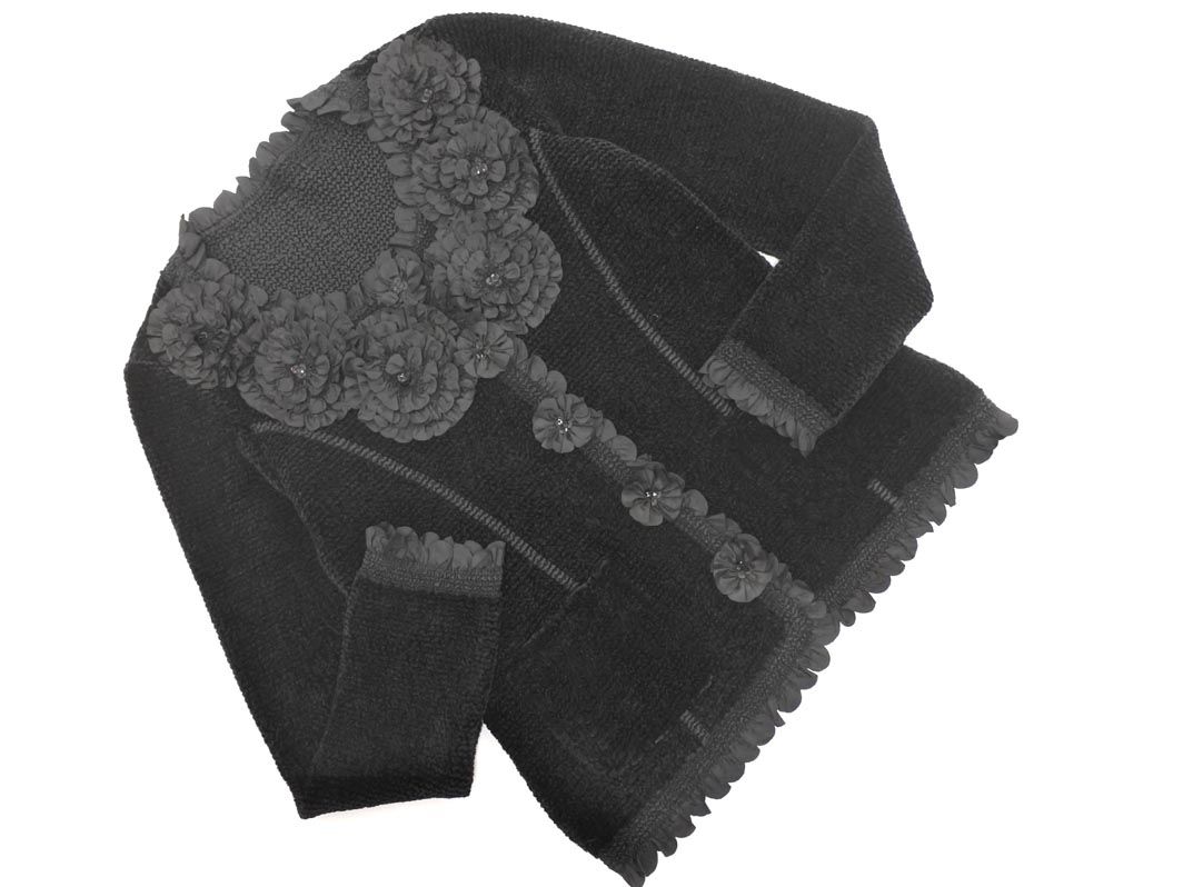 美品✨️NOKO OHNO ノーカラージャケット 花ボタン リボン柄 40 美品✨️NOKO OHNO ノーカラージャケット 花ボタン リボン柄 40 - メルカリ