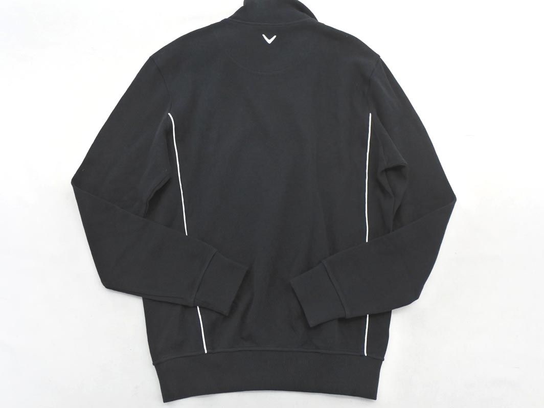 Callaway キャロウェイ ロゴ 刺繍 ハーフジップ ニット セーター sizeM