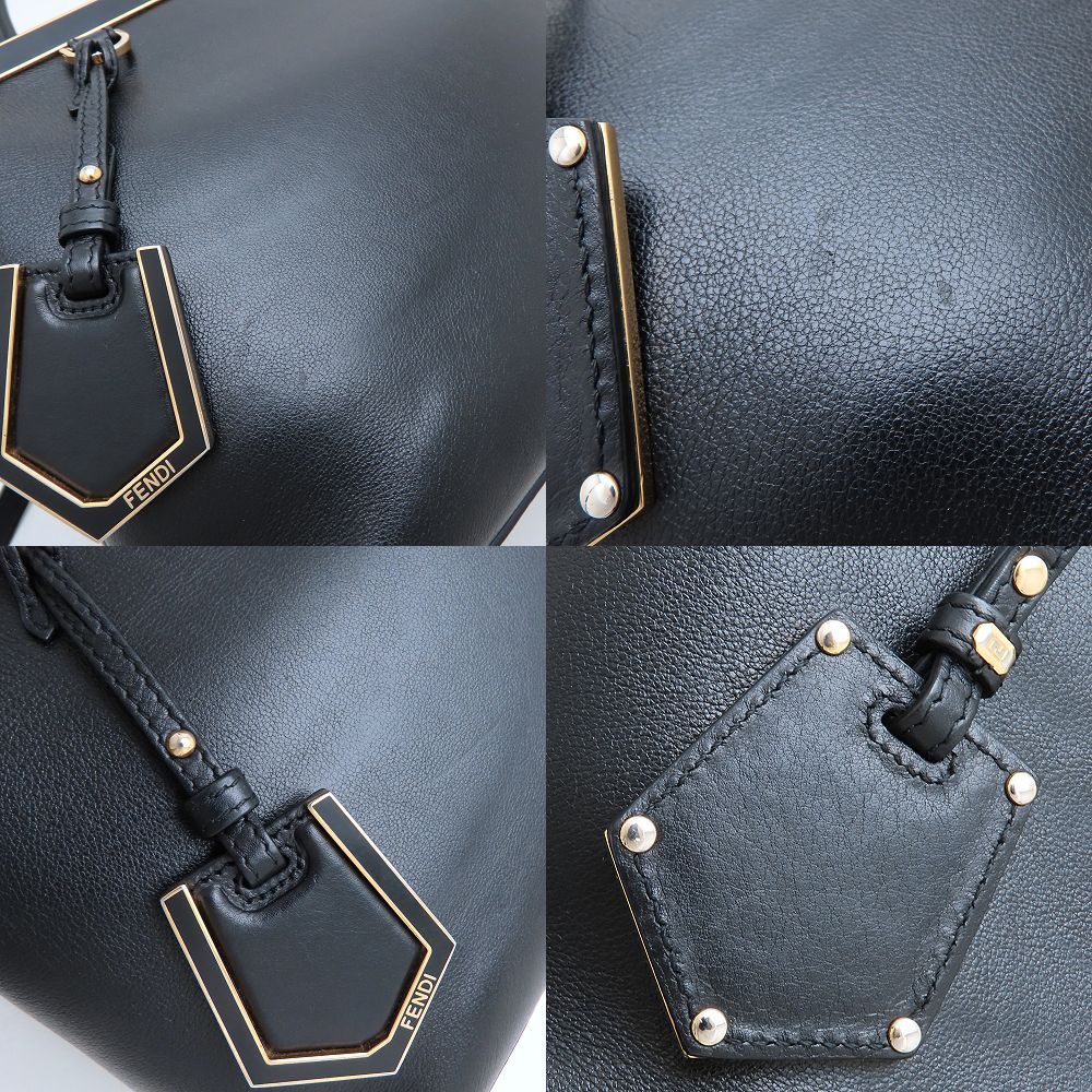 FENDI プチ トゥージュール 2WAY ショルダーバッグ レザー 黒 FENDI（フェンディ） 美品 トゥージュール 2way ショルダーバッグ