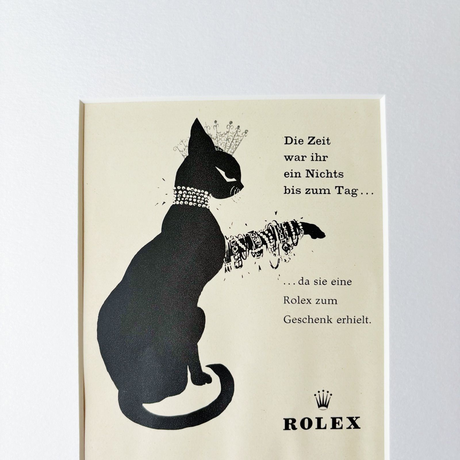 再販！入手困難！1959 広告＞Rolex ロレックス Black Cat ポスター