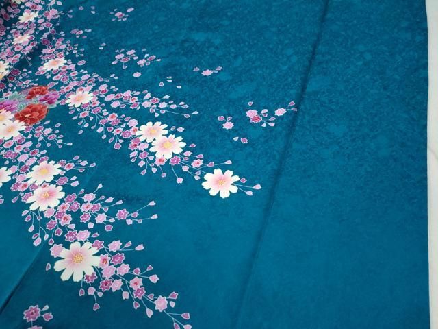 平和屋着物○豪華振袖 舞花文 暈し染め 金彩 正絹 逸品 CABB4203yc