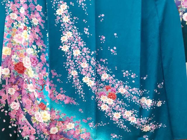 平和屋着物○豪華振袖 舞花文 暈し染め 金彩 正絹 逸品 CABB4203yc