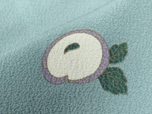 平和屋着物○上質な小紋 万寿菊 舞花文 ロング丈 正絹 逸品 未使用