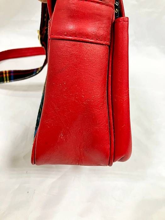 MOSCHINO モスキーノ チェック柄 ショルダーバッグ I believe in Punk