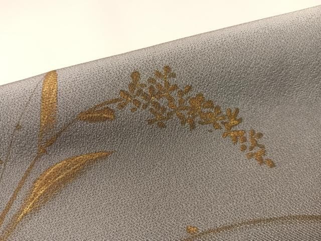 平和屋着物○訪問着 友禅 作家物 手描き 枝花文 暈し染め 金彩 正絹