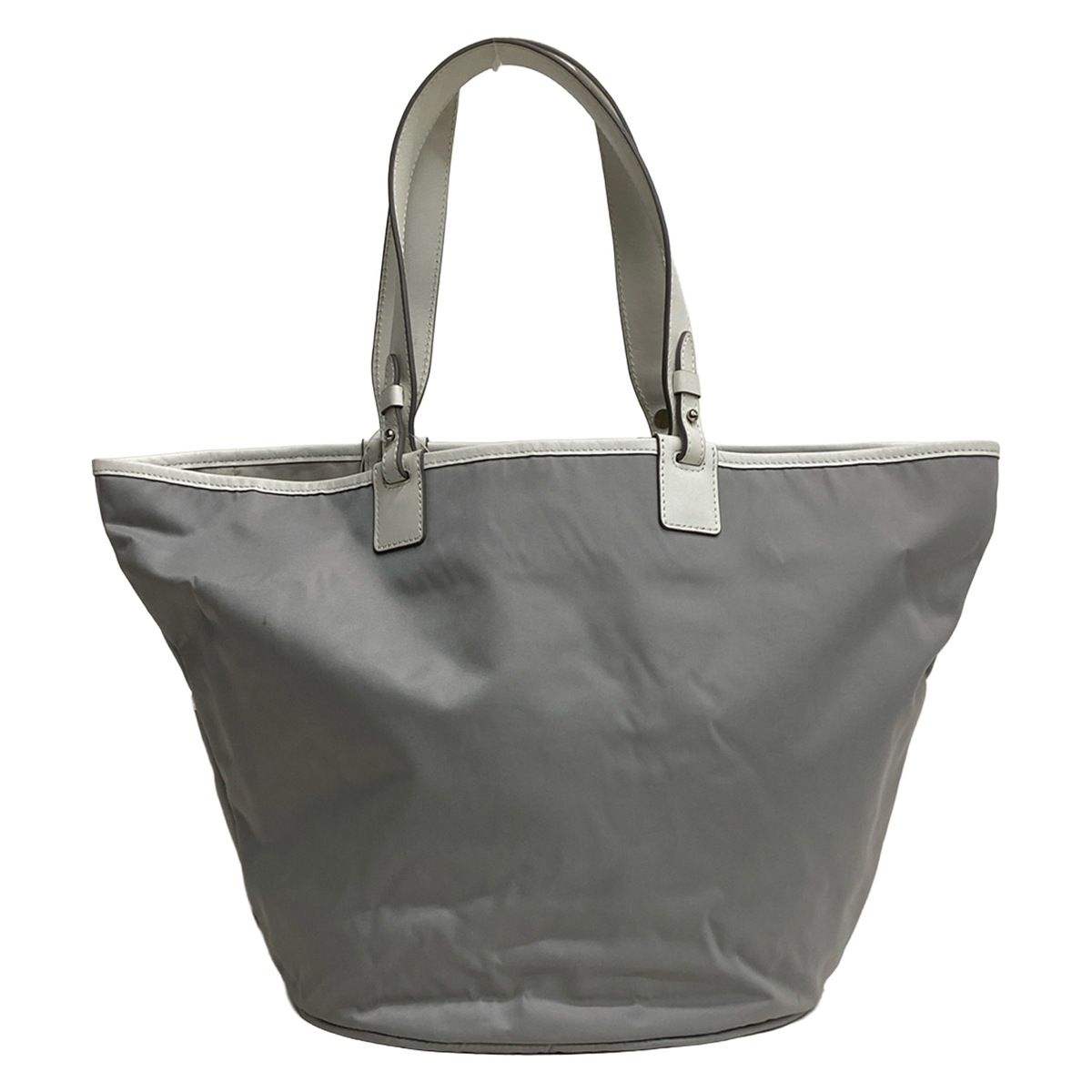 なさとさま専用【新品未使用】agnès b. ビジネスレザートートバッグ　グレー agnes b(アニエスベー) トートバッグ - グレー×白 レザー - メルカリ