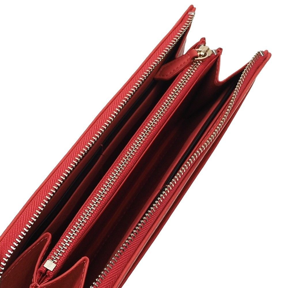 未使用品 Paul Smith L字ファスナー レザーウォレット 長財布 コラル