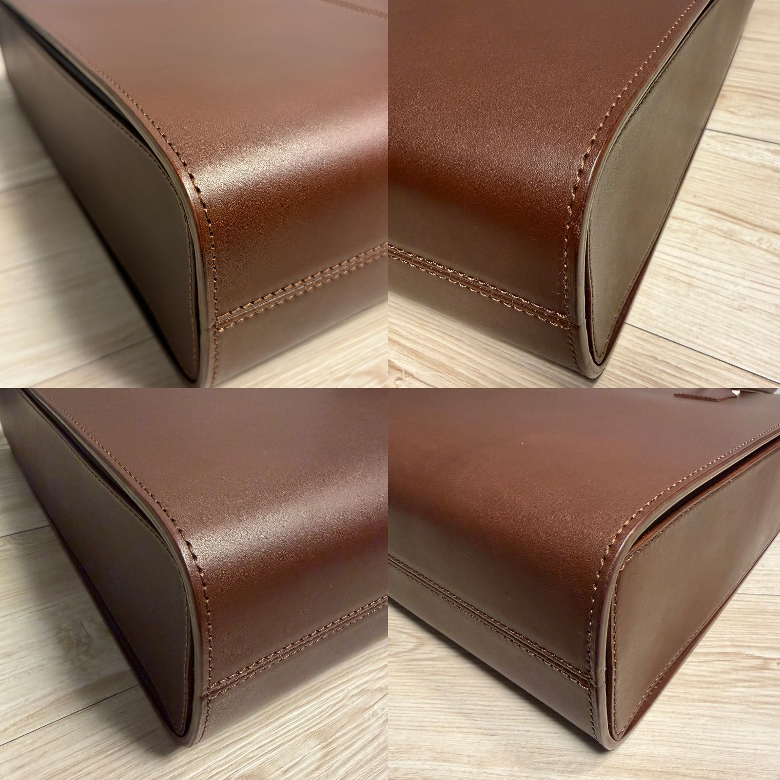 極美品✨土屋鞄製造所 レザートートバッグ ブラウン 上質レザーの