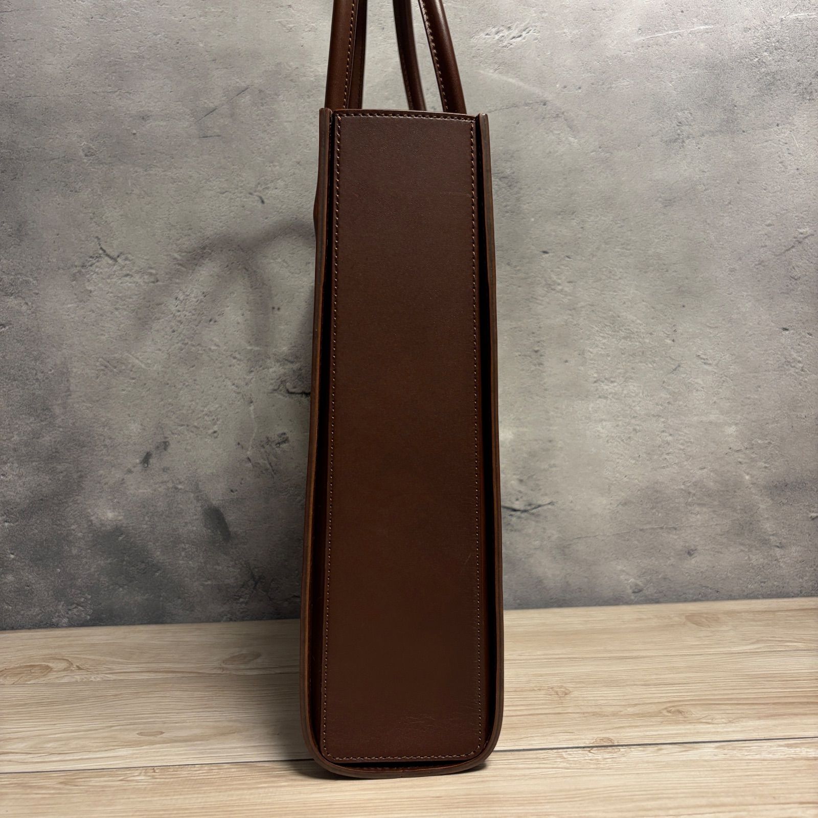 美品　土屋鞄　ダークブラウン レザーバッグ 極美品✨土屋鞄製造所 レザートートバッグ ブラウン 上質レザーの
