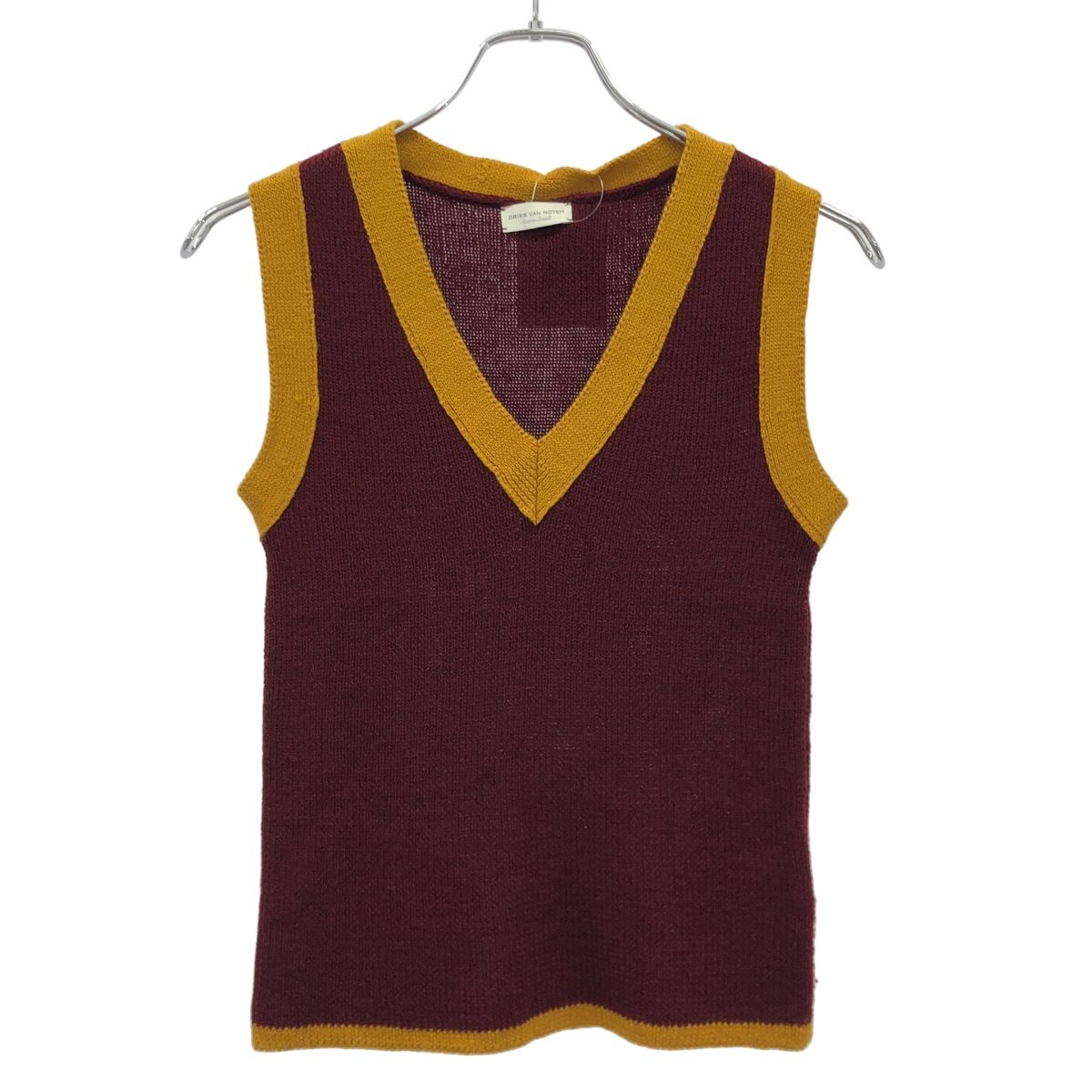 DRIES VAN NOTEN ドリスヴァンノッテン Vネックウールニットベスト