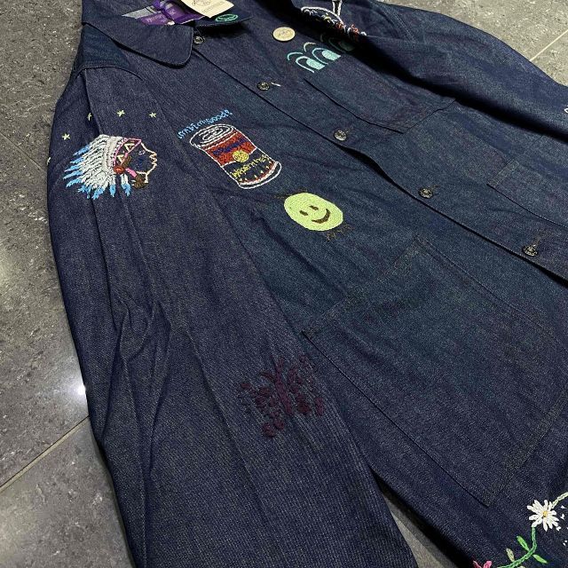 NEPENTHES x OTAKARA NYC ハンド刺繍デニムカバーオール SIZE-M OT1498