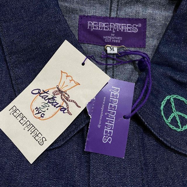 NEPENTHES x OTAKARA NYC ハンド刺繍デニムカバーオール SIZE-M OT1498