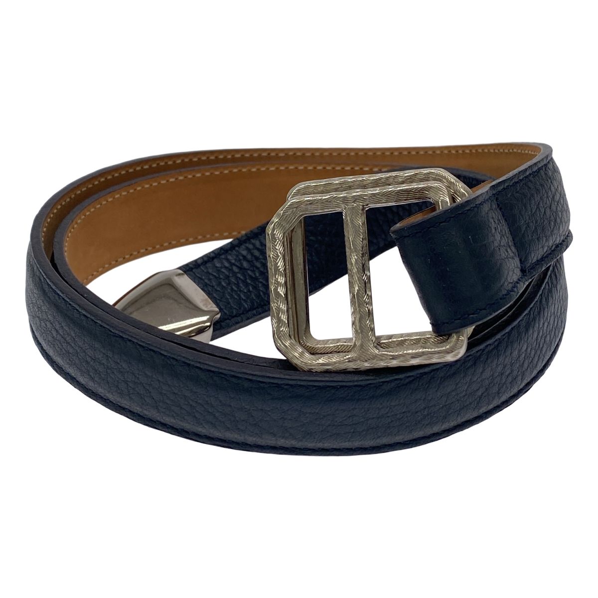 Dino Mattia ディノマッティア ダブルリングベルト ネイビー 85 - メルカリ