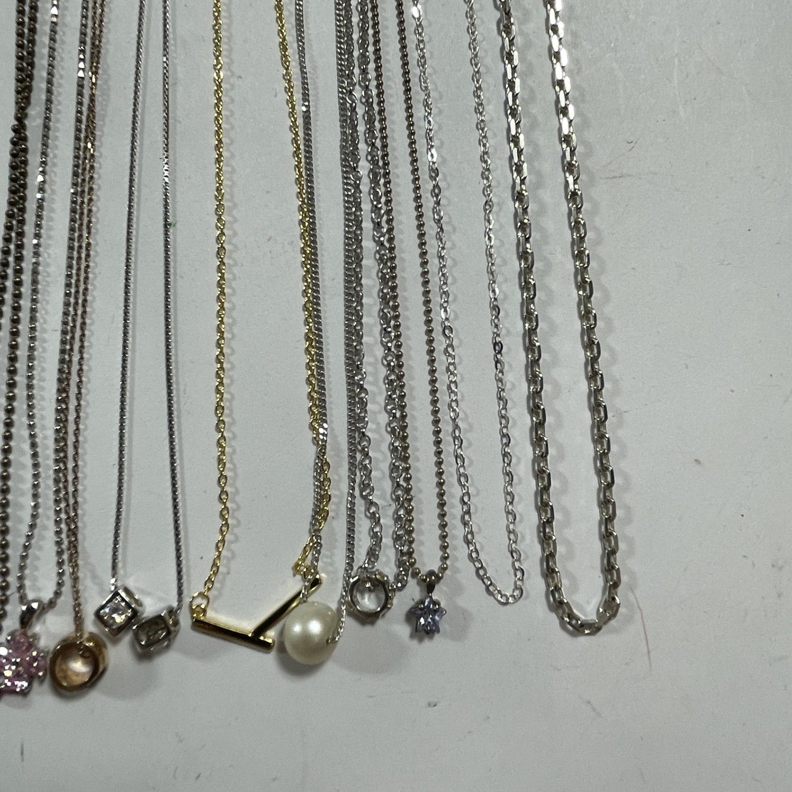 ☆ シルバーアクセサリー シルバーネックレス アソート 34本 まとめ