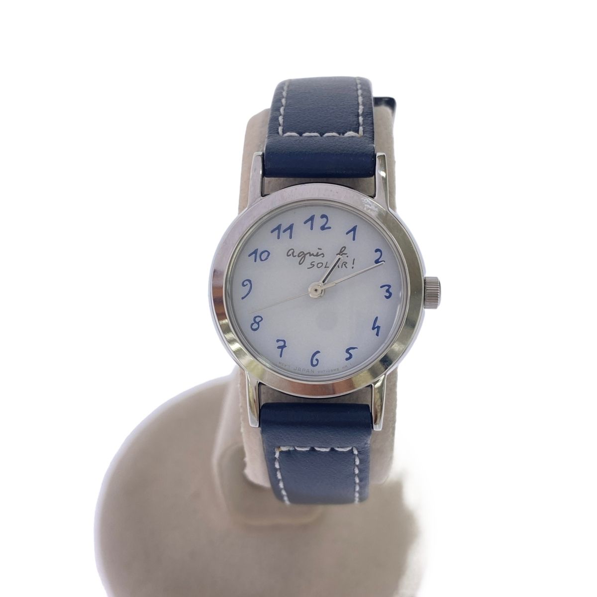 agnes b. アニエスベー ソーラー腕時計 V117-0AT0 ネイビー - メルカリ