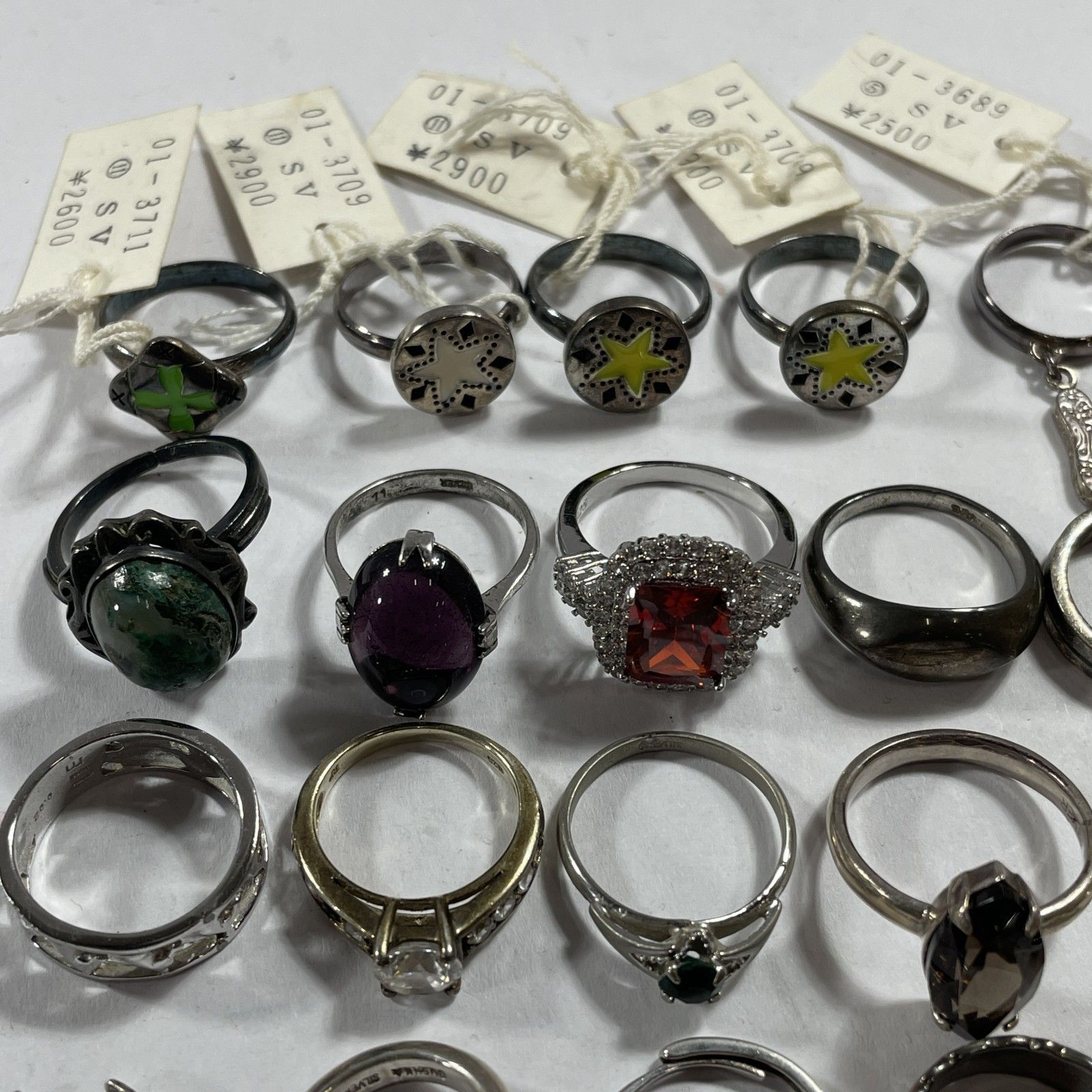 ☆ シルバーアクセサリー シルバーリング アソート 71点 まとめ売り