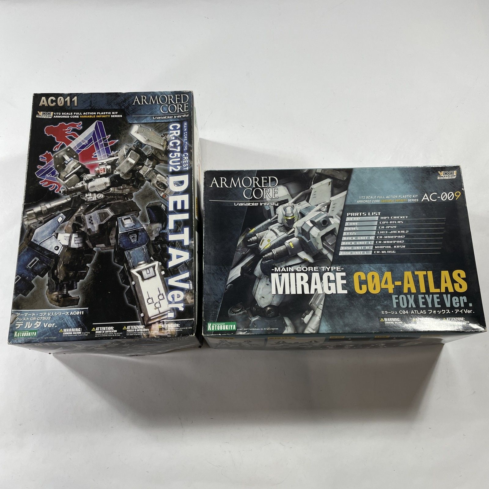 ☆ ARMORED CORE アーマードコア プラモデル VIシリーズ AC011 & AX