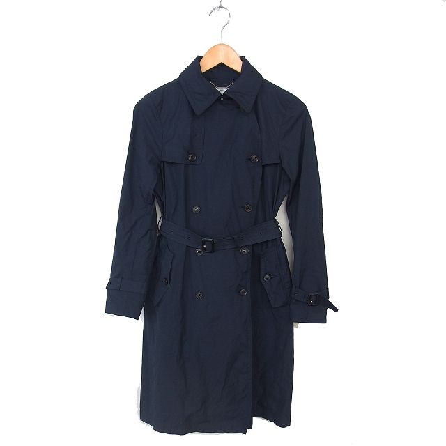 ベイジ BEIGE トレンチ コート アウター ロング ダブル ベルト 薄手 4