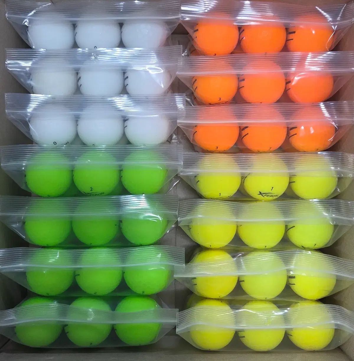 エクスフェロン A級 マット COLOR ロストボール コレクション 120球