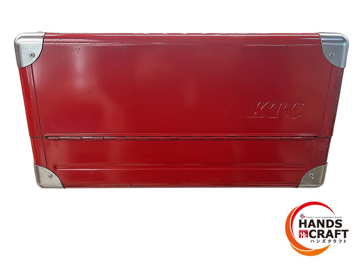 ◇【中古】KTC 3段 ツールボックス レッド 工具箱 両開き ツールケース