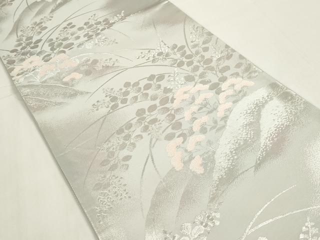 平和屋着物◎六通柄袋帯 重ね山花文 銀糸 正絹 逸品 DAAZ8639qa - メルカリ
