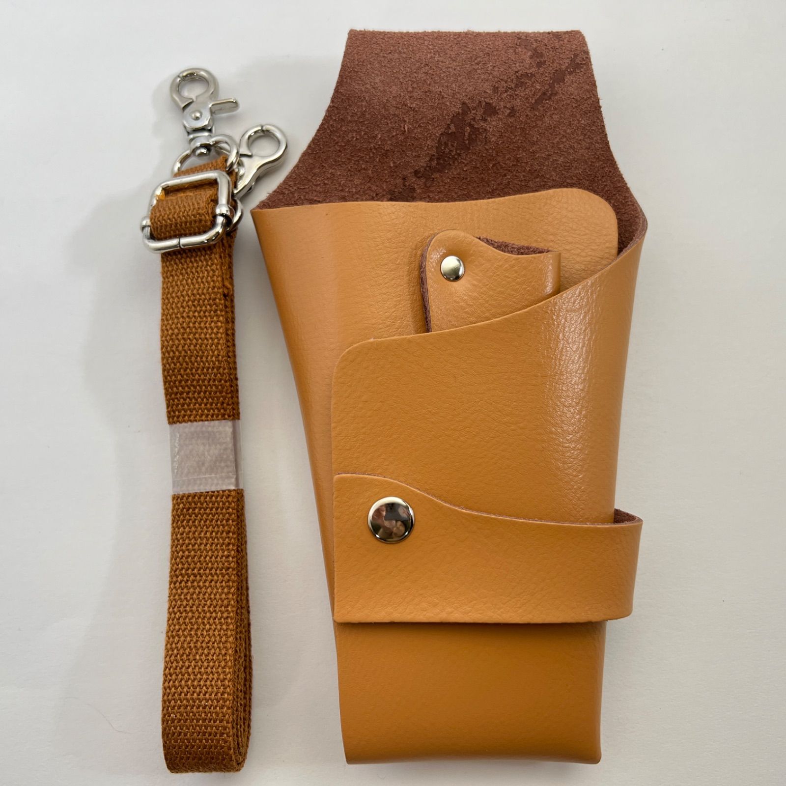 訳有】A71 本革シザーケース キャメル 4丁挿し 美容師 トリマー - メルカリ