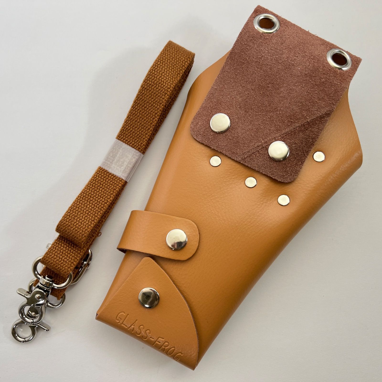 訳有】A71 本革シザーケース キャメル 4丁挿し 美容師 トリマー - メルカリ