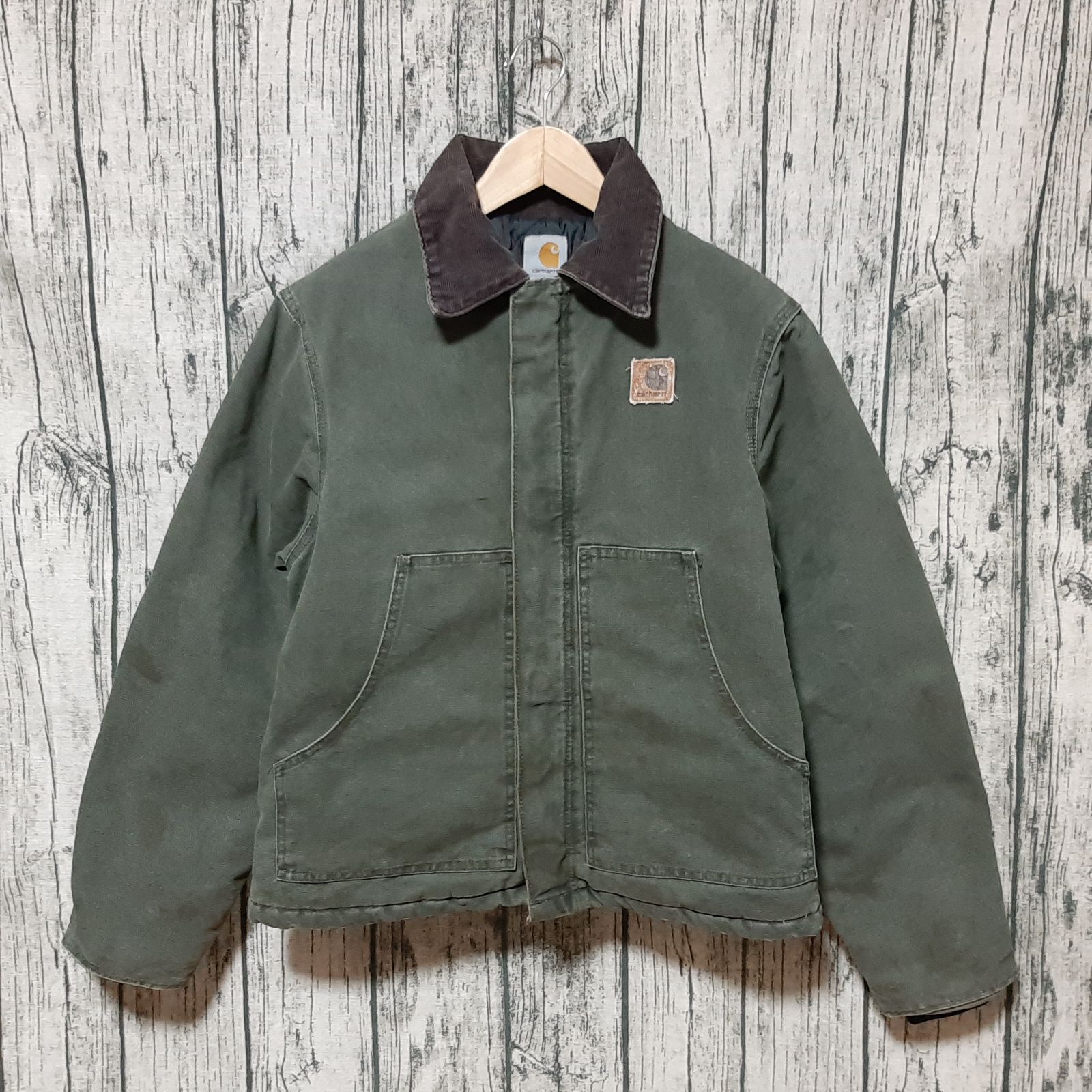 size M】USA製 Carhartt トラディショナルジャケット モスグリーン