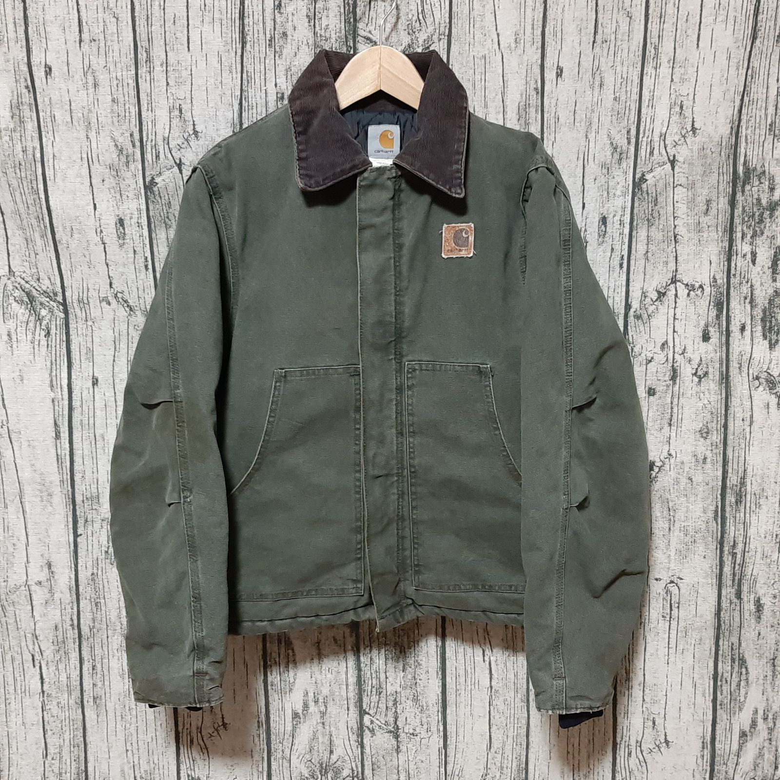 size M】USA製 Carhartt トラディショナルジャケット モスグリーン