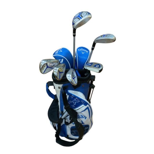 【中古】 キャロウェイ XJ SERIES(2018) 130cm~150cm 7S(キャディバッグ付) クラブセット CS GRAPHITE (フレックスその他) ジュニア キッズ 子供用 右利き 右用 Dランク ゴルフクラブ
