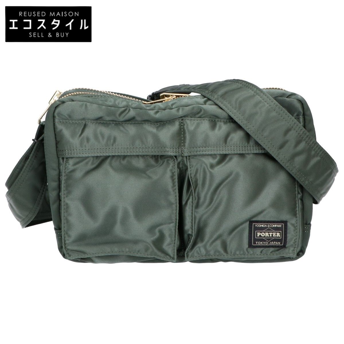 PORTER ポーター 【美品】622-15154 TANKER SLING BAG W zip タンカー スリングバッグ ダブルジップ