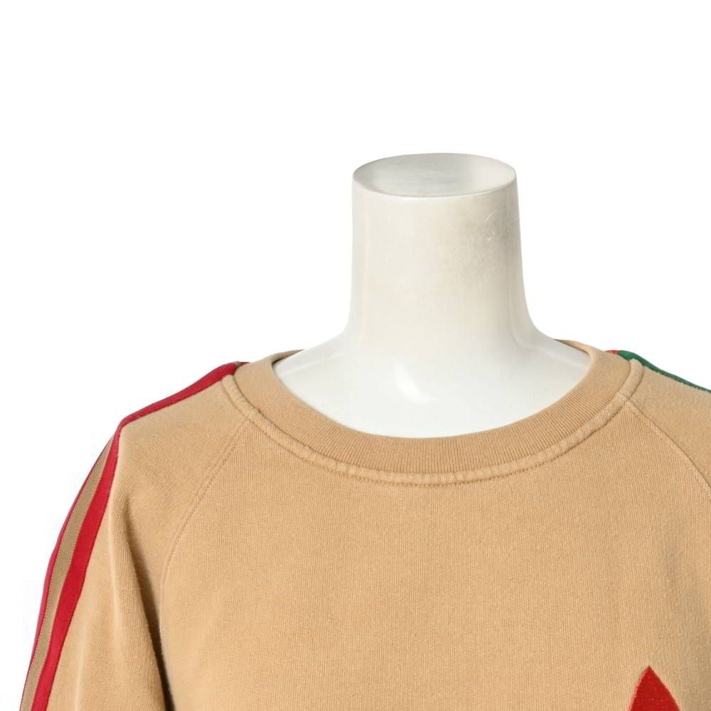 GUCCI adidas ロゴ刺繍 プルオーバー スウェット トレーナー - メルカリ