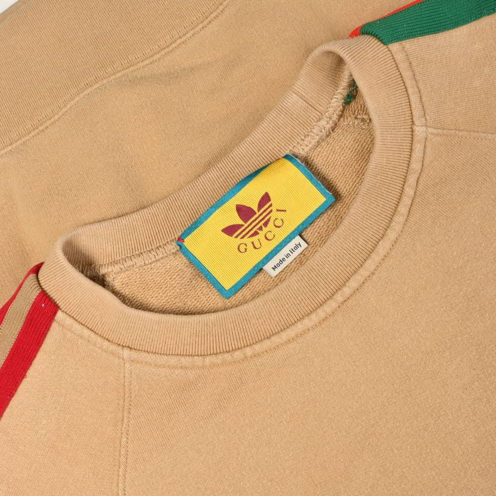 GUCCI adidas ロゴ刺繍 プルオーバー スウェット トレーナー - メルカリ