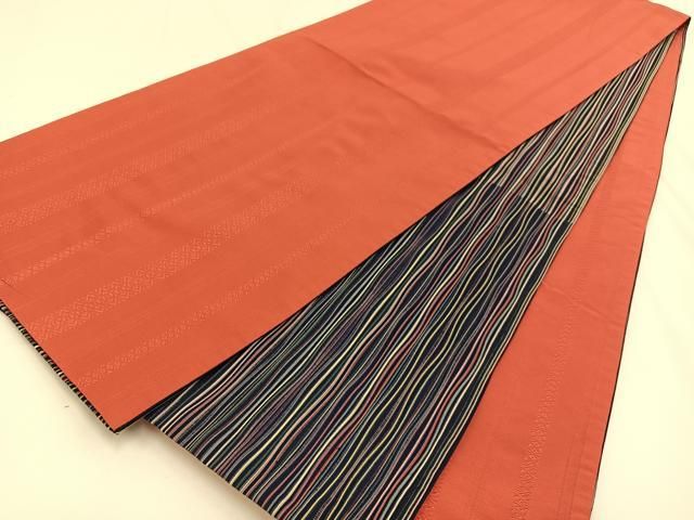 平和屋着物●本場筑前博多織　全通柄　本袋帯　献上　生成り色　正絹　逸品　CABB0753hy 平和屋着物○本場筑前博多織 全通柄 本袋帯 献上 生成り色