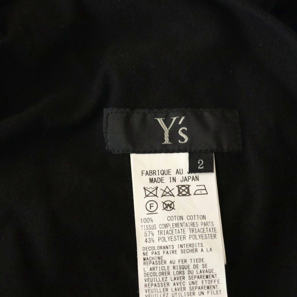 ワイズ Y's ヨウジヤマモト デザイン ワンピース ロング 2 ブラック YG