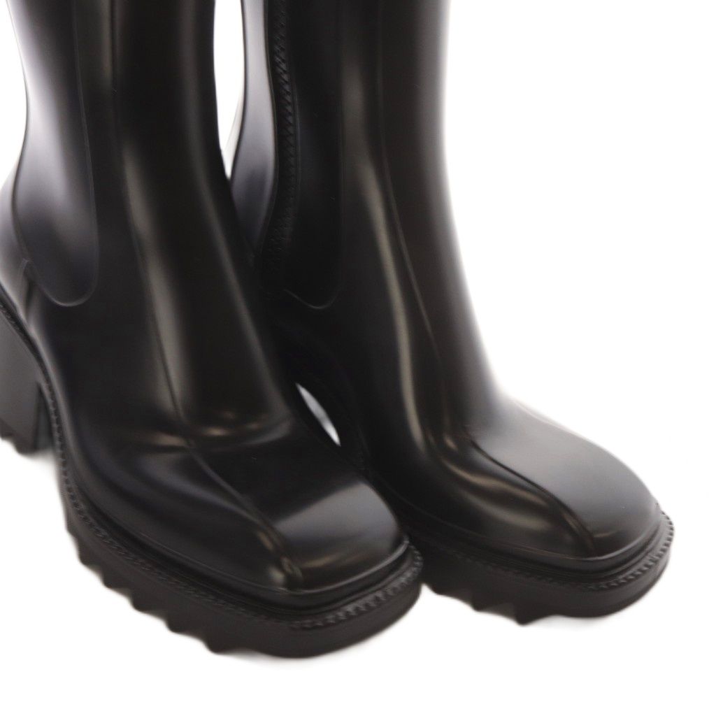 クロエ CHLOE BETTY レインブーツ 長靴 チャンキーヒール ミドル
