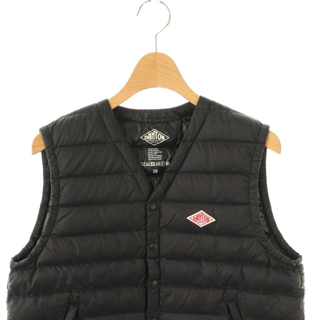 ダントン DANTON インナーダウン ベスト 38 黒 ブラック JD-8750 /AQ