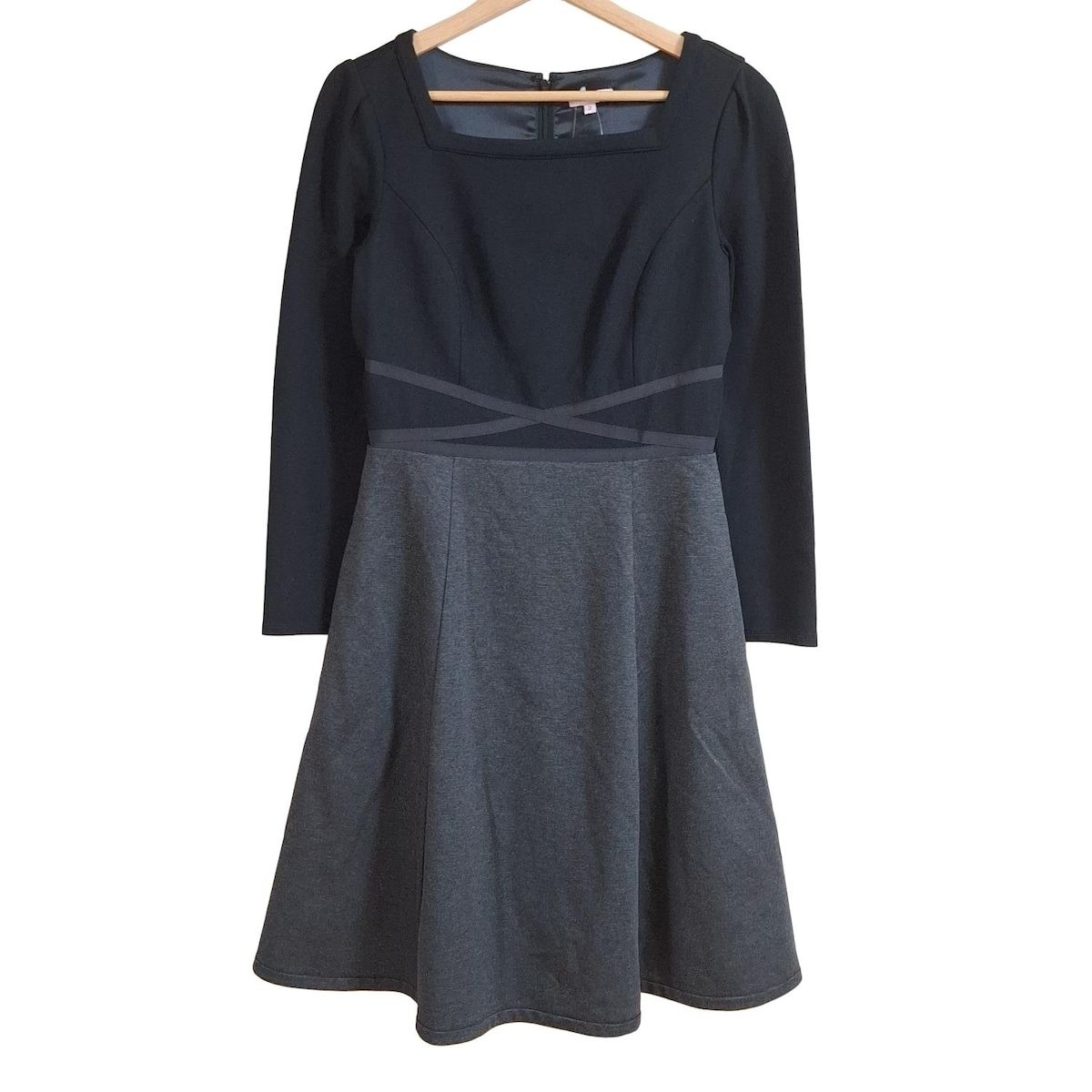 TOCCA(トッカ) ワンピース サイズ2 S レディース - ダークグレー×黒