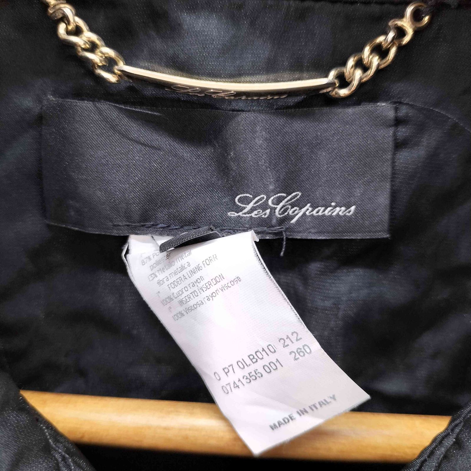 レコパン LES COPAINS イタリア製 4P ダブルジップジャケット