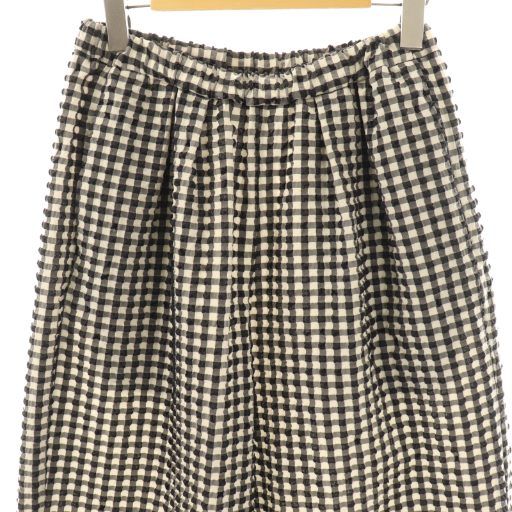 マチャット MACHATT ギンガムチェックパンツ ワイドパンツ F ブラック