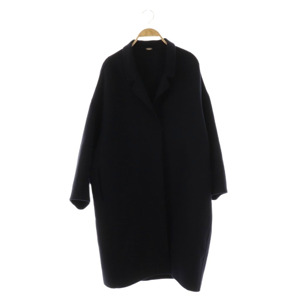 MUSE ドゥーズィエムクラス/ウールカシミヤ ダブルフェイス リバーコート 紺 Deuxieme Classe（ドゥーズィエムクラス） コート チェスターコート