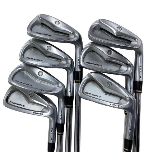 人気セール，定番 【中古】 本間ゴルフ TOUR WORLD TW717P FORGED  8S アイアンセット IR 純正特注シャフト (フレックスS) メンズ 男性用 右利き 右用 Cランク ゴルフクラブ 単体アイアン