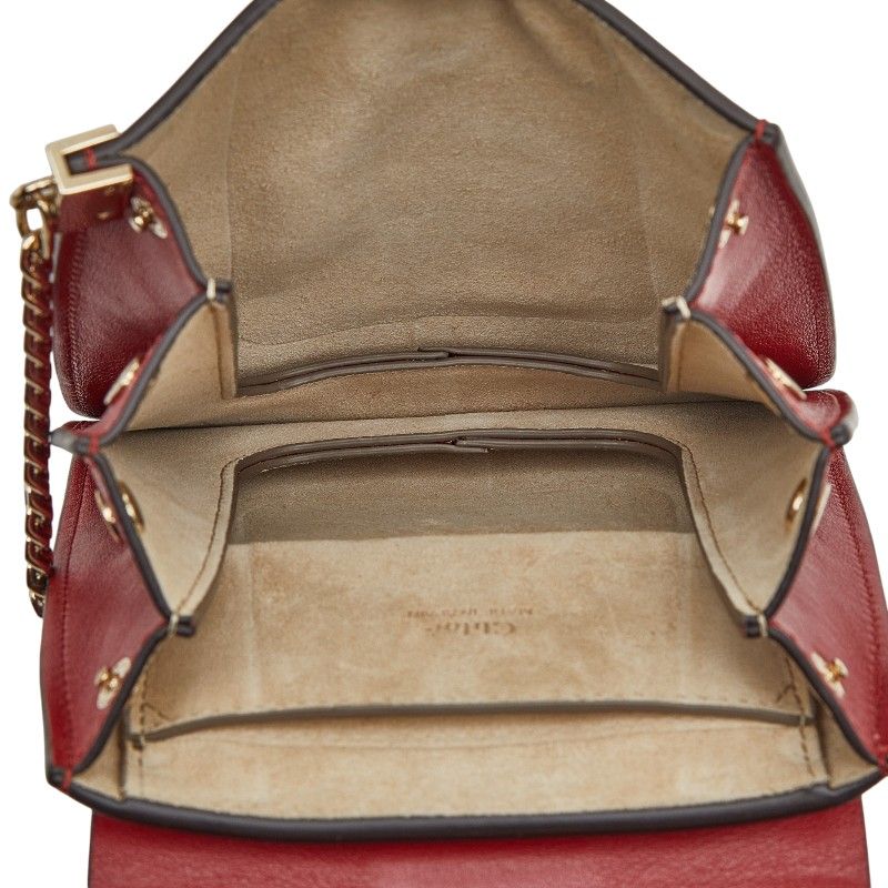 クロエ フェイ 斜め掛け ショルダーバッグ レザー レディース Chloe 【1-0246925】 クロエ フェイ 斜め掛け ショルダーバッグ レッド レザー スウェード