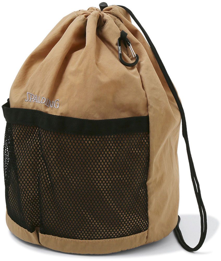 スポルディング SPALDING バスケット キンチャクボールショルダー サンドカーキ バッグ ショルダーバッグ 50-023SK メンズ レディース ナップザック ナップサック ボールケース 持ち運び  50023SK 