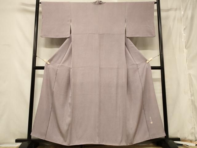 平和屋-こころ店■夏物　江戸小紋　絽　寄せ小紋柄　黒地　正絹　逸品　AAAF3341Acs